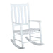 Annie White Slat Back Wooden Rocking Chair - 609455 - Vega Furniture