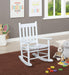 Annie White Slat Back Youth Rocking Chair - 609450 - Vega Furniture