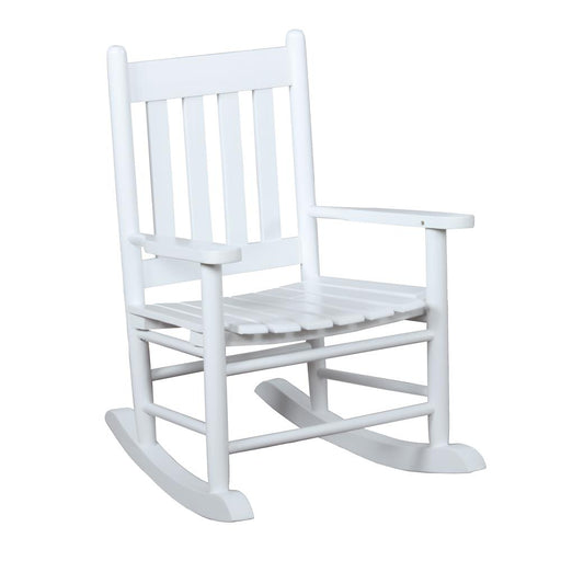 Annie White Slat Back Youth Rocking Chair - 609450 - Vega Furniture