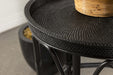 Antonio Black Round Rattan Tray Top Accent Table - 936069 - Vega Furniture