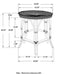 Antonio Black Round Rattan Tray Top Accent Table - 936069 - Vega Furniture