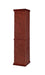 Appledale Medium Brown 6-Shelf Corner Curio Cabinet - 3393 - Vega Furniture