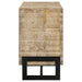 April White Washed/Black 2-Door Accent Cabinet - 953517 - Vega Furniture