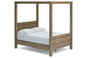 Aprilyn Honey Full Canopy Bed - SET | EB1187-181 | EB1187-186 | EB1187-189 - Vega Furniture