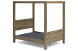 Aprilyn Honey Full Canopy Bed - SET | EB1187-181 | EB1187-186 | EB1187-189 - Vega Furniture