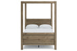 Aprilyn Honey Full Canopy Bed - SET | EB1187-181 | EB1187-186 | EB1187-189 - Vega Furniture