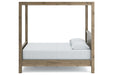 Aprilyn Honey Queen Canopy Bed - SET | EB1187-161 | EB1187-171 | EB1187-198 - Vega Furniture