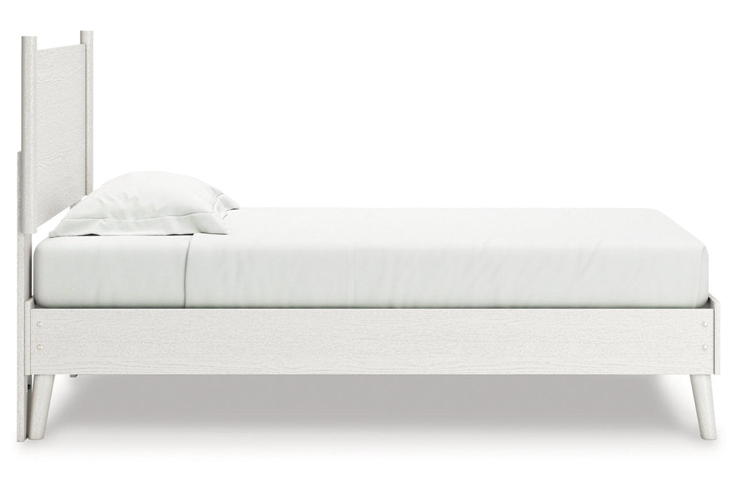 Aprilyn White Twin Panel Bed - SET | EB1024-111 | EB1024-155 - Vega Furniture