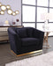 Arabella Black Velvet Chair - 617Black-C - Vega Furniture