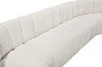 Arc Boucle Fabric 10pc. Sectional Cream - 102Cream-S10A - Vega Furniture