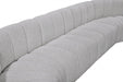 Arc Boucle Fabric 10pc. Sectional Grey - 102Grey-S10A - Vega Furniture