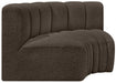 Arc Boucle Fabric 2pc. Sectional Brown - 102Brown-S2B - Vega Furniture