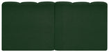 Arc Boucle Fabric 2pc. Sectional Green - 102Green-S2A - Vega Furniture