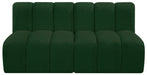 Arc Boucle Fabric 2pc. Sectional Green - 102Green-S2A - Vega Furniture