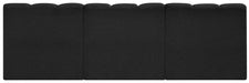 Arc Boucle Fabric 3pc. Sectional Black - 102Black-S3F - Vega Furniture