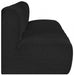 Arc Boucle Fabric 3pc. Sectional Black - 102Black-S3F - Vega Furniture