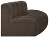 Arc Boucle Fabric 3pc. Sectional Brown - 102Brown-S3E - Vega Furniture