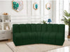 Arc Boucle Fabric 3pc. Sectional Green - 102Green-S3B - Vega Furniture