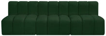 Arc Boucle Fabric 3pc. Sectional Green - 102Green-S3F - Vega Furniture