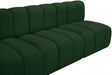 Arc Boucle Fabric 3pc. Sectional Green - 102Green-S3F - Vega Furniture