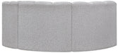 Arc Boucle Fabric 3pc. Sectional Grey - 102Grey-S3D - Vega Furniture