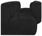 Arc Boucle Fabric 4pc. Sectional Black - 102Black-S4A - Vega Furniture