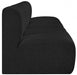 Arc Boucle Fabric 4pc. Sectional Black - 102Black-S4E - Vega Furniture
