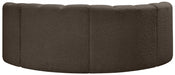 Arc Boucle Fabric 4pc. Sectional Brown - 102Brown-S4C - Vega Furniture