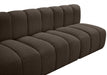 Arc Boucle Fabric 4pc. Sectional Brown - 102Brown-S4E - Vega Furniture