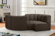 Arc Boucle Fabric 4pc. Sectional Brown - 102Brown-S4F - Vega Furniture
