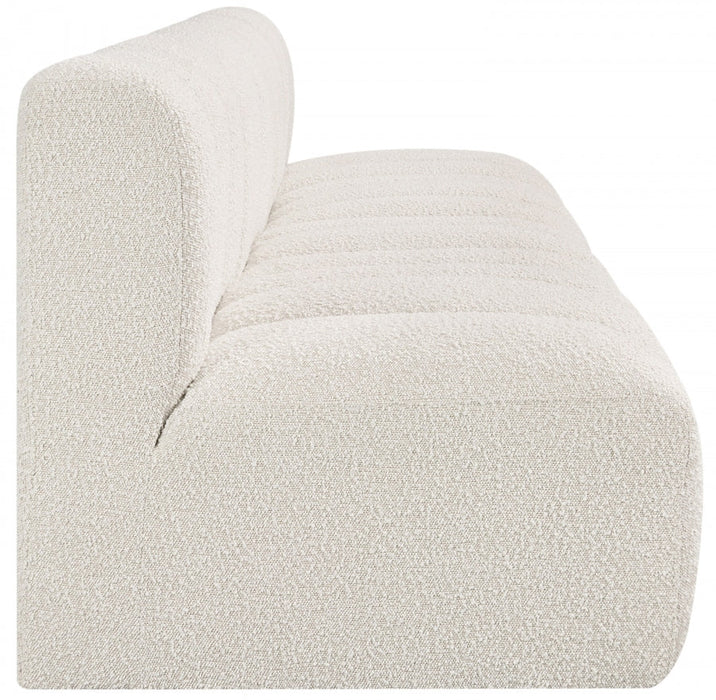 Arc Boucle Fabric 4pc. Sectional Cream - 102Cream-S4E - Vega Furniture