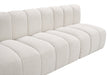 Arc Boucle Fabric 4pc. Sectional Cream - 102Cream-S4E - Vega Furniture