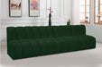 Arc Boucle Fabric 4pc. Sectional Green - 102Green-S4E - Vega Furniture