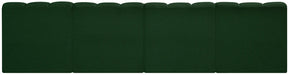 Arc Boucle Fabric 4pc. Sectional Green - 102Green-S4E - Vega Furniture