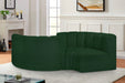 Arc Boucle Fabric 4pc. Sectional Green - 102Green-S4F - Vega Furniture