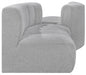 Arc Boucle Fabric 4pc. Sectional Grey - 102Grey-S4A - Vega Furniture