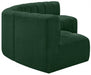 Arc Boucle Fabric 5pc. Sectional Green - 102Green-S5A - Vega Furniture