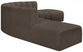 Arc Boucle Fabric 6pc. Sectional Brown - 102Brown-S6C - Vega Furniture