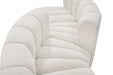 Arc Boucle Fabric 6pc. Sectional Cream - 102Cream-S6D - Vega Furniture