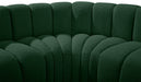 Arc Boucle Fabric 6pc. Sectional Green - 102Green-S6A - Vega Furniture