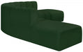 Arc Boucle Fabric 6pc. Sectional Green - 102Green-S6C - Vega Furniture