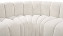 Arc Boucle Fabric 7pc. Sectional Cream - 102Cream-S7B - Vega Furniture