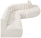 Arc Boucle Fabric 7pc. Sectional Cream - 102Cream-S7C - Vega Furniture