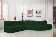 Arc Boucle Fabric 7pc. Sectional Green - 102Green-S7C - Vega Furniture