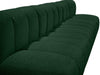 Arc Boucle Fabric 7pc. Sectional Green - 102Green-S7C - Vega Furniture