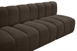 Arc Boucle Fabric 8pc. Sectional Brown - 102Brown-S8C - Vega Furniture