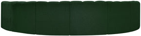 Arc Boucle Fabric 8pc. Sectional Green - 102Green-S8B - Vega Furniture