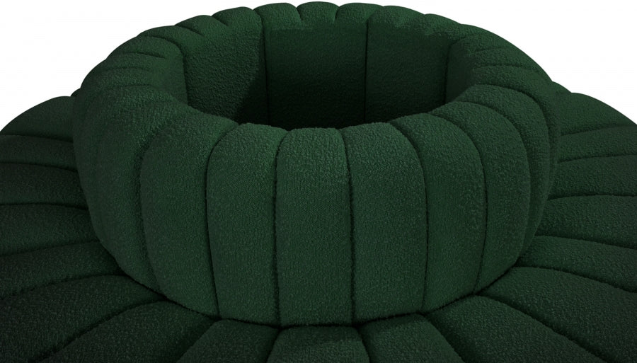 Arc Boucle Fabric 8pc. Sectional Green - 102Green-S8D - Vega Furniture