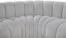 Arc Boucle Fabric 8pc. Sectional Grey - 102Grey-S8A - Vega Furniture