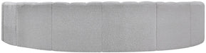 Arc Boucle Fabric 8pc. Sectional Grey - 102Grey-S8B - Vega Furniture